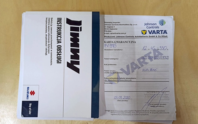 Suzuki Jimny cena 39900 przebieg: 213475, rok produkcji 2011 z Pelplin małe 742